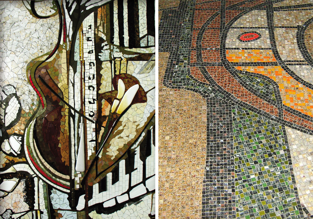 Mosaik Kunst mit abstrakten Motiven kaufen