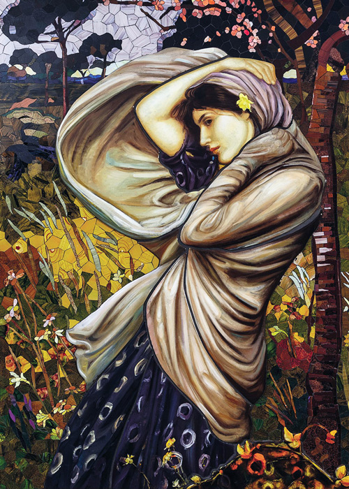 Mosaik nach William Waterhouse, Boreas