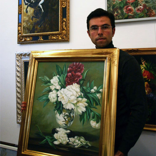 Blumenbilder handgemalte Ölbilder