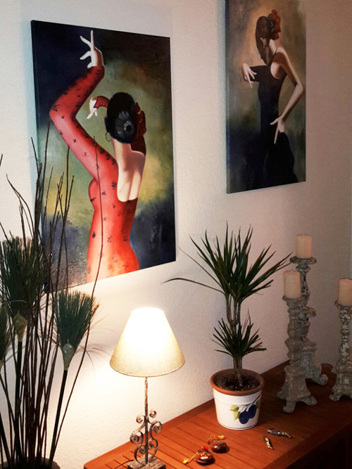 Moderne Oelbilder mit Flamenco Motiven